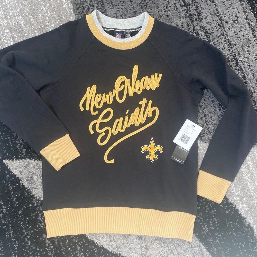 NFL New Orleans Saints Women’s Embroidered Sweatshirt NWT size Small